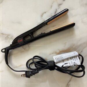 CHI Ceramic Mini Hair Straightener Flat Iron Tool for Travel Gym Farouk 1"